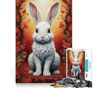 Curious Rabbit Jigsaw Puzzles for Adults1000 Pieces Reason Skill Fine Detail Happy Challenge Art Display (50x75cm)