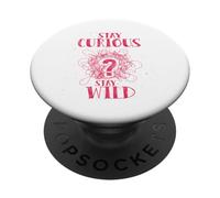 Curious Stay Wild Distressed Question Mark Motivational PopSockets Adhesive PopGrip