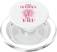 Curious Stay Wild Distressed Question Mark Motivational PopSockets PopGrip for MagSafe