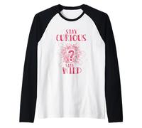 Curious Stay Wild Distressed Question Mark Motivational Raglan Baseball Tee