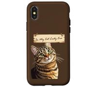 Curious Tabby In My Cat Lady Era Case for iPhone X/XS