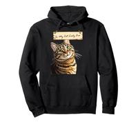 Curious Tabby In My Cat Lady Era Pullover Hoodie