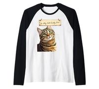 Curious Tabby in My Cat Lady Era Raglan Baseball Tee