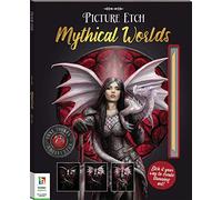 Curious Universe | Anne Stokes Picture Etch Mytical Worlds | Teens to Adults Arts and Crafts | Art Books for Adults | Craft Books | Scratch Painting | Scratch Art Book
