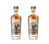 Curious Whiskies | Dirt Turf | Islay Peated Malt Scotch Whisky Blend | 46% ABV | 2 x 70cl | Bold & Smoky Flavour | Small-Batch Whisky from Scotland