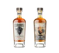 Curious Whiskies | Jura & Dirt Turf | Single Malt & Peated Blended Malt Whisky Set | 46% ABV | 15 Year Old Island Scotch & Islay Peated Whisky | 2 x 70cl