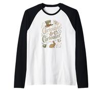 Curiouser Alice in Wonderland Magician Raglan Baseball Tee