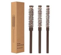 Curl Brush Set - Portable Bristle Brush | Round Hair Brušh, Mini Small Curling With High Volumizing Comb, Heat Resistant Aluminum Tube Styler, Styling Tools For Blow Drying And Shaping