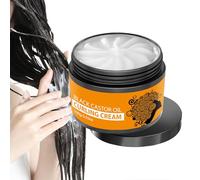 Curl Cream, Hair Styling, Moisturizing, Black Castor Oil, Define Curls, Smooth Texture, Frizz Control, Lightweight Hold, Unisex Use, Travel Size, Daily Enhancer Cream for Men, Women Types, 3.53oz