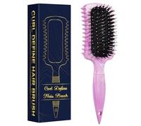 Curl Defining Brush, Curly Hair Brush Products for Effortlessly Detangling Shaping and Styling Women's Men's Curls on All Wet or Dry Hair Types, Reduces Frizz (Marble Purple)