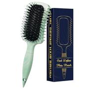 Curl Defining Brush, Curly Hair Brush Products for Effortlessly Detangling Shaping and Styling Women's Men's Curls on All Wet or Dry Hair Types, Reduces Frizz (Marble Green)
