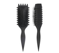 Curl Defining Brush,Newest Boar Bristle Styling Brush for Curly Hair,Detangle, and Enhance Curls for Both Women and Men, Minimizing Pulling (#4, 135g)