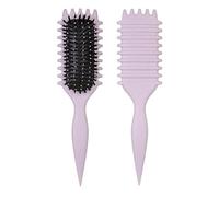 Curl Defining Brush,Newest Boar Bristle Styling Brush for Curly Hair,Detangle, and Enhance Curls for Both Women and Men, Minimizing Pulling (#5, 135g)