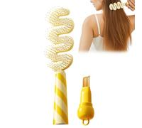 Curl Defining Brush | Portable Massager With Bristles And Handle | Scalp Massager Brush For Daily Use Travel Salon Spa Grooming Parties Wedding Bridal Holiday Festival