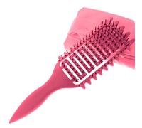 Curl Defining Brush,SXWFYZ Curly Hair Brush,Curl Defining Comb for Effortlessly Detangling Shaping and Styling Women's Men's Curls on All Wet or Dry Hair Types, Reduces Frizz,2 Pack(Magenta)