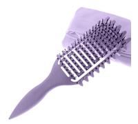 Curl Defining Brush,SXWFYZ Curly Hair Brush,Curl Defining Comb for Effortlessly Detangling Shaping and Styling Women's Men's Curls on All Wet or Dry Hair Types, Reduces Frizz,2 Pack(Purple)