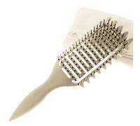 Curl Defining Brush,SXWFYZ Curly Hair Brush,Curl Defining Comb for Effortlessly Detangling Shaping and Styling Women's Men's Curls on All Wet or Dry Hair Types, Reduces Frizz,2 Pack(Cream)