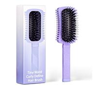 Curly Hair Brush Defining, Volume Curl Defining Brush for Effortlessly Detangling Shaping and Styling Women's Curls, Reduce Pulling (Purple 1PC)