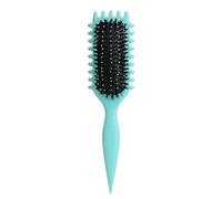 Curl Defining Brush with Boar Bristle - Detangle & Enhance Natural Curls, Reduce Frizz for Women & Men, Styling Brush for Curly Hair Minimizes Pulling and Scalp Massage