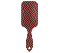 Curl Defining Brushes Black Red Lattice Scalp Massage Brushes Detangling Brushes for Women Girls Makes Hair Smooth