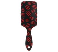 Curl Defining Brushes Happy Halloween Red Black Anti-static Massage Hair Comb Detangling Brushes for Thick Hair Makes Hair Smooth