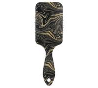 Curl Defining Brushes Luxury Abstract Fluid Golden Scalp Massage Brushes Plastic Detangling Brushes for Women Girls Detangling and Adding Shine
