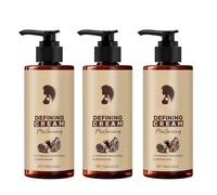 Curl Defining Cream, Anti-Frizz Curling Cream to Define All Curly Types, Curl Cream, Enhancer & Frizz Control For Curly Hair, Hydrate & Adds Shine Moisturizing (100ml, 3)