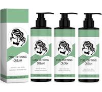 Curl Defining Cream, Curl Boost Defining for Enhances Wavy Hair And Curly Hair, Natural Moisturising Curl Cream, Smoothing Curling Cream Detangles, Conditions And Reduces Frizz (100ml, 3PC)