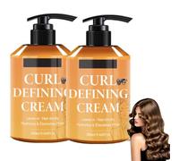 Curl Defining Cream, Hydrating Argan Oil Hair Mask Curl Cream for Enhances Wavy, Coily and Curly Hair, Long-Lasting Hold And Frizz Control for Bounce & Volume Hair, Add Shine，2