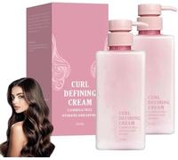 Curl Defining Cream,Lightweight Curl Cream,Anti-Frizz Hair Smoothing Cream,Natural Moisturizing Curl Cream For Wavy Hair