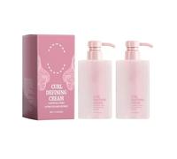 Curl Defining Cream, Long-Lasting Natural Shine, Anti-Frizz Styling Cream, Bounce, Enhanced Styling Lotion, Natural Waves