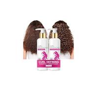 Curl Defining Shampoo and Conditioner Set, Hydrating & Nourishing Shampoo & Conditioner for Curly Hair, Enhances Bounce & Anti Frizz Repair Dry Hairs, Adds Shine, For All Hair Types