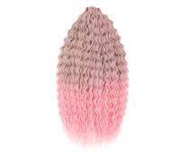 Curl Hair Synthetic Water Wave Twist Crochet Hair Braid Hair Ombre Deep Wave Braiding Hair Extension A5 22INCHES#3PcsLot