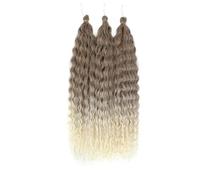 Curl Hair Synthetic Water Wave Twist Crochet Hair Braid Hair Ombre Deep Wave Braiding Hair Extension 62 22INCHES#3PcsLot