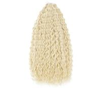 Curl Hair Synthetic Water Wave Twist Crochet Hair Braid Hair Ombre Deep Wave Braiding Hair Extension 613 22INCHES#3PcsLot