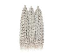 Curl Hair Synthetic Water Wave Twist Crochet Hair Braid Hair Ombre Deep Wave Braiding Hair Extension 56C 22INCHES#7PcsLot