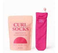 Curl Socks Heatless Hair Curler Set, Overnight Curlers for Heatless Curls, 4-Piece Satin and Cotton Curling Rods with Secure Toggle, Reusable Hair Accessories for Women