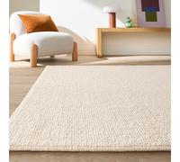 Curl Thick Fleece Pile Carpet-Effect Rug Ecru