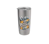 Curl Up and Cuddle Vibes Relaxation Mode Cozy Coffee Lover Stainless Steel Insulated Tumbler