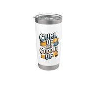 Curl Up and Cuddle Vibes Relaxation Mode Cozy Coffee Lover Stainless Steel Insulated Tumbler