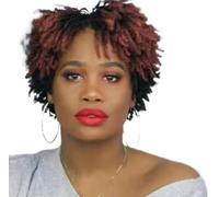 Curl Wigs,Women's Short Hair Wig Black Fluffy Explosive Head,Fluffy Wigs Soft Curls Hair Wig,Wigs for Women,Machine Made Wigs A (A)