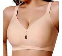 Curlady Jelly Bras for Women Non Wired Full Coverage Ladies Seamless Bralettes Wireless Supporting Comfortable Lift Soft T Shirt Sleep Everyday Bra