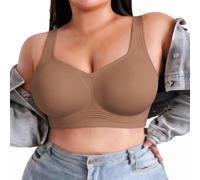 Curlady Jelly Bras for Women Non Wired Seamless Gel Plus Size Push Up Bras | Wireless, Full Coverage, Support & Lift, for Large Breast, Comfort Soft Padded, Back Smoothing, Everyday Tshirt Bra