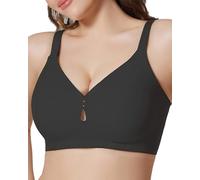 Curlady Seamless Wireless Bras for Women - Push Up Bralette with Full Coverage, No Underwire Comfortable Support Everyday Bra Black