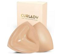 CURLADY Sticky on Bra Inserts, Double Sided Sticky Bra Push up, Strapless Bra Lift Self Adhesive Bra Pads for Backless Strapless Clothing, Wedding, Bikini and Daily Wear,Chicken Fillet Bra Inserts