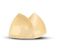 CURLADY Sticky on Bra Inserts Plus Size, Strapless Bra Lift Self Adhesive Bra Pads, Double Sided Sticky Bra Push up for Backless Strapless Clothing, Wedding, Bikini and Daily Wear Beige