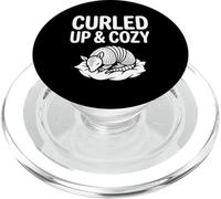 Curled Up And Cozy Cute Armadillo Sleeping Nap PopSockets PopGrip for MagSafe