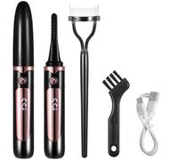 Curler For Lashes Heated, Combs, Anti-Burn Electric Lash Curler Heated, 4 Temp Options, 30S Quick Heat, 24H Lasting Curl, U Rechargeable Makeup Tool
