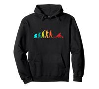 Curler Human Evolution Curling Sport Lover Design Pullover Hoodie