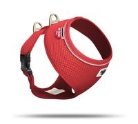 Curli Basic Harness Air-Mesh Red For Small & Medium Dogs, Breathable